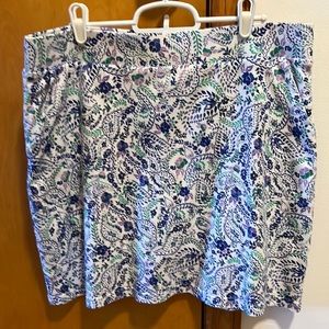 Floral skort cotton with pockets